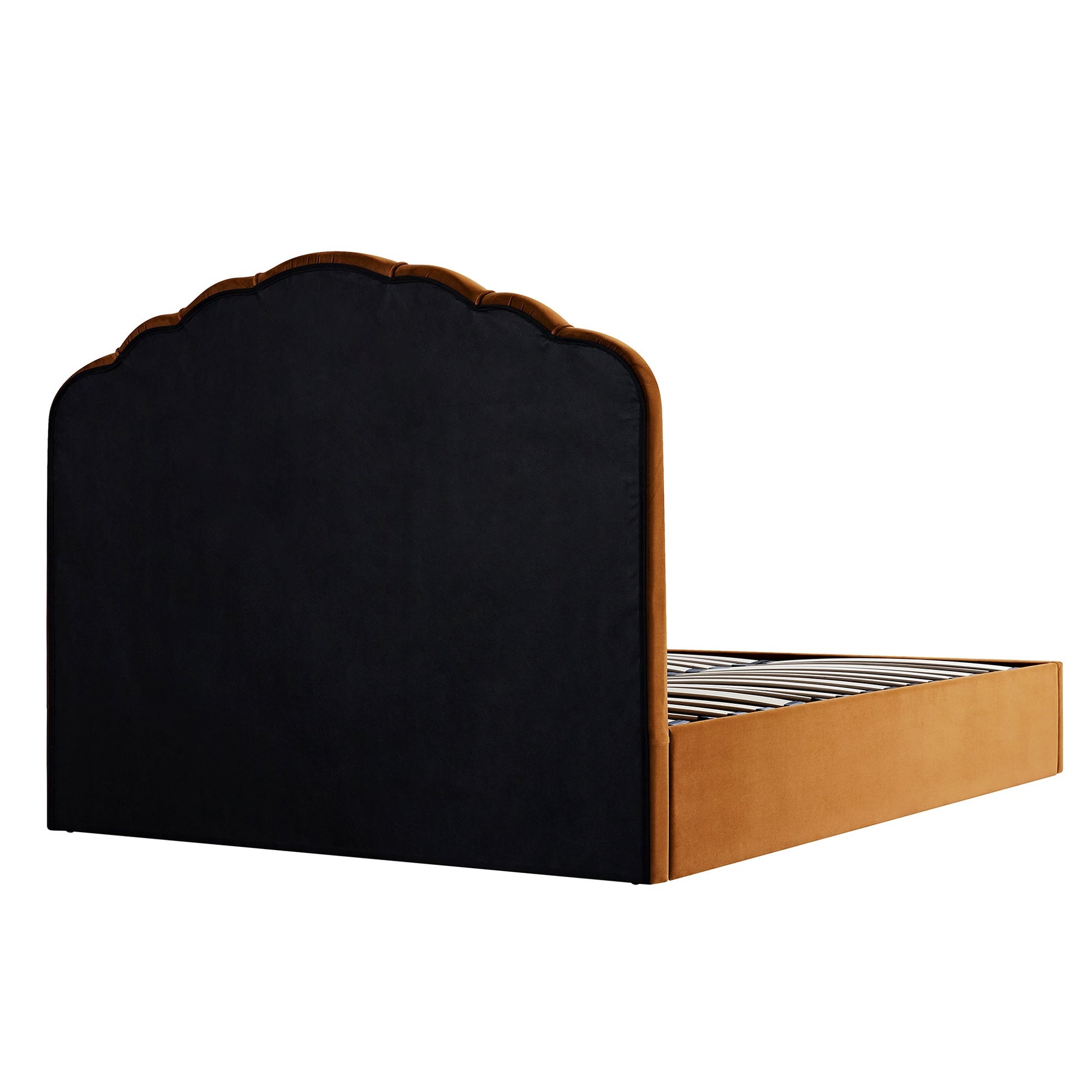 Hana Ottoman Bed with Storage, Cinnamon Velvet