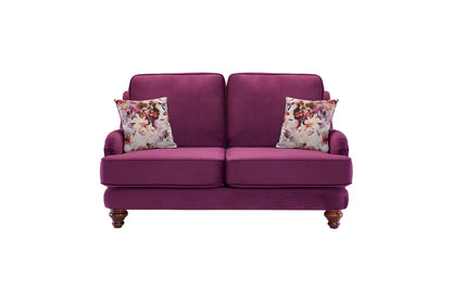 Alicante Purple Fabric High Sofa For Elderly Handmde Monaco Amethyst Set With Wooden Legs