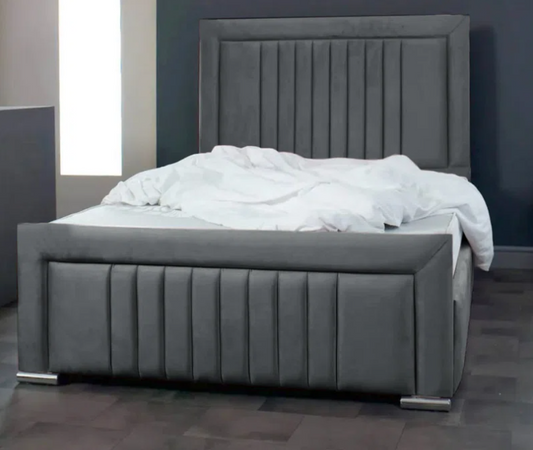 Alama Upholstered Panel Bed
