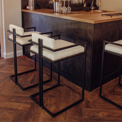 BOUCLE BAR STOOL