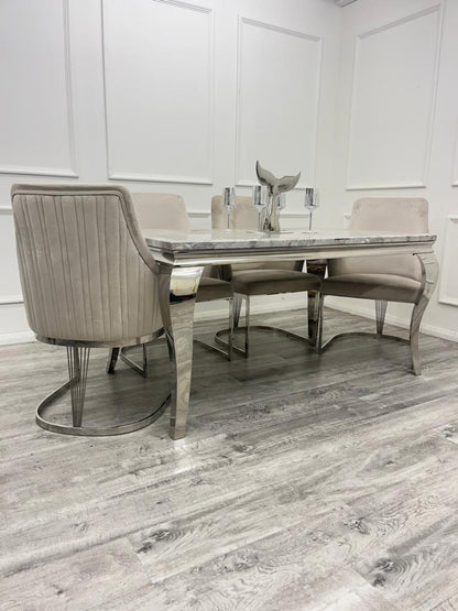Chelmsford Velvet Dining Chair – view 7