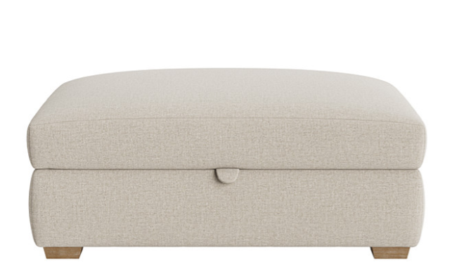 Bumper Storage Footstool for Modern Convenience – Footstool with Ottoman Storage Solution