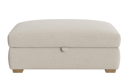 Bumper Storage Footstool for Modern Convenience – Footstool with Ottoman Storage Solution