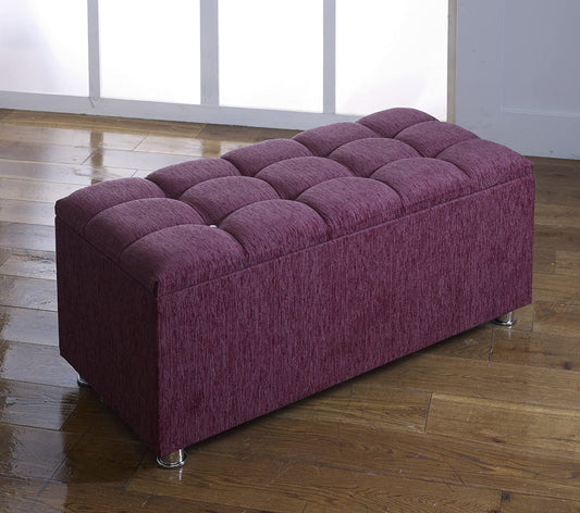 Chesterfield Ottoman Storage Box - Cubed Blanket Box