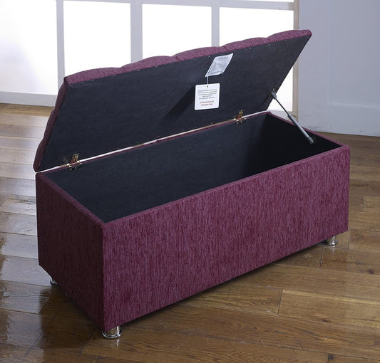 Chesterfield Ottoman Storage Box - Cubed Blanket Box