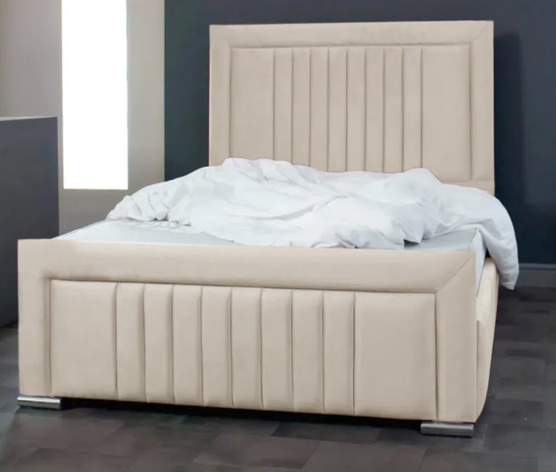 Alama Upholstered Panel Bed – view 5