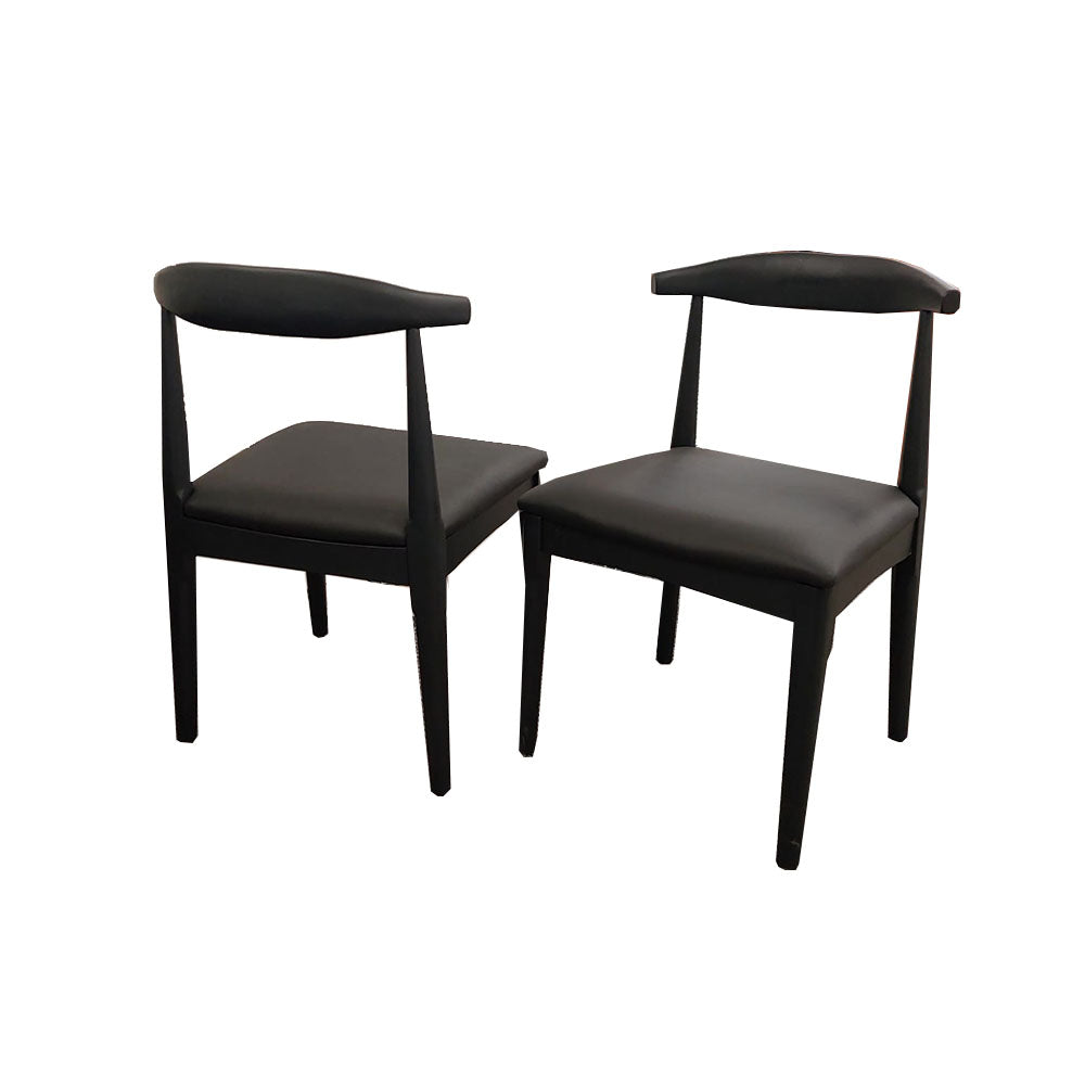 ELSA WOODEN WISHBONE CHAIR WITH MATT.