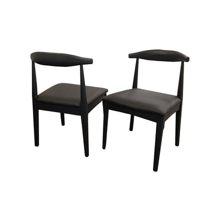 ELSA WOODEN WISHBONE CHAIR WITH MATT.