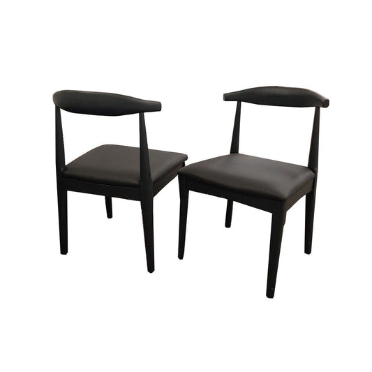 ELSA WOODEN WISHBONE CHAIR WITH MATT.