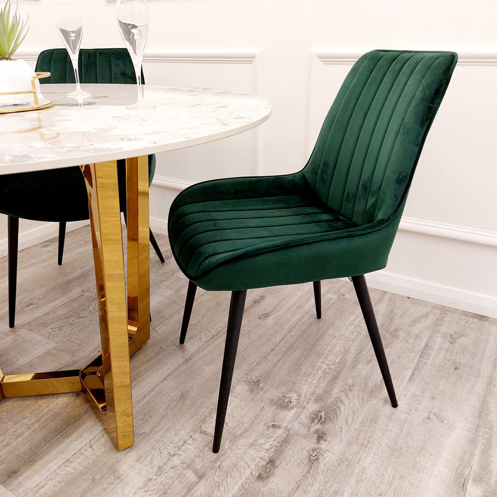 Dido Velvet Dining Chair – view 18
