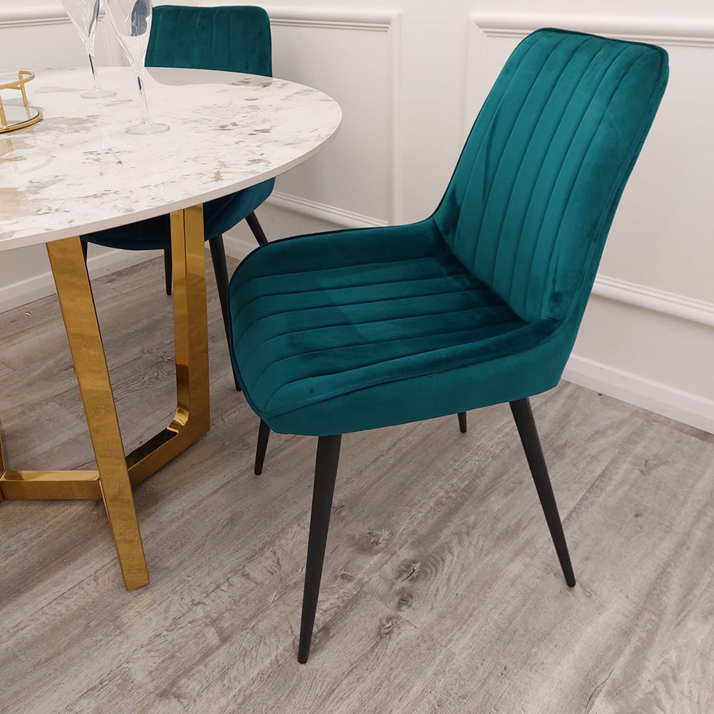 Dido Velvet Dining Chair – view 7