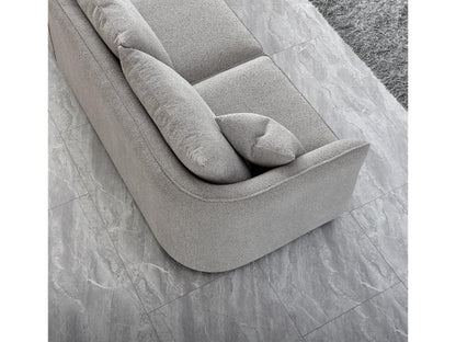 Aluxo Rubin Corner Chaise in Pebble Boucle – view 2