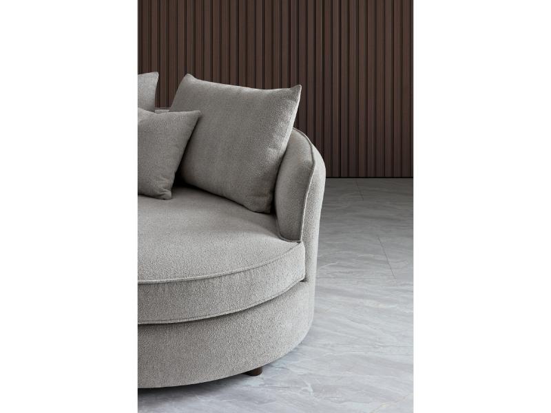 Aluxo Rubin Corner Chaise in Pebble Boucle – view 3