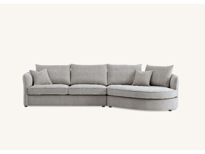 Aluxo Rubin Corner Chaise in Pebble Boucle