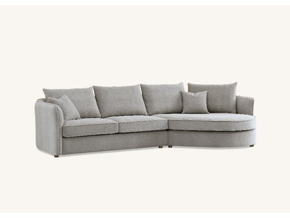 Aluxo Rubin Corner Chaise in Pebble Boucle