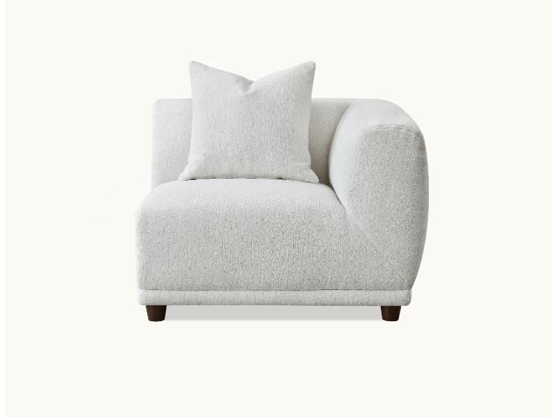Aluxo Lottie Modular Corner Group in Polar Boucle