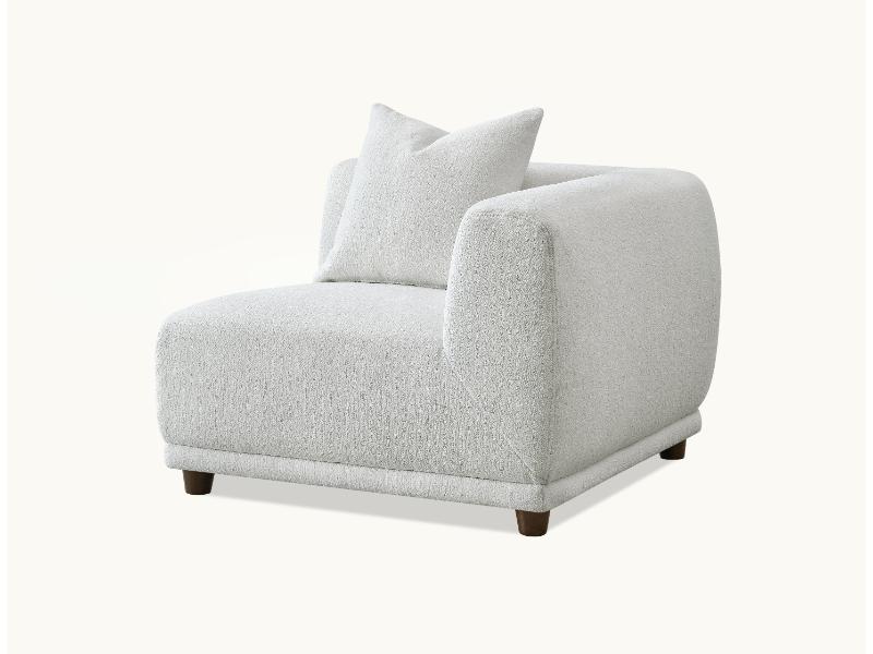 Aluxo Lottie Modular Corner Group in Polar Boucle – view 3
