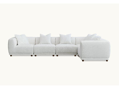 Aluxo Lottie Modular Corner Group in Polar Boucle