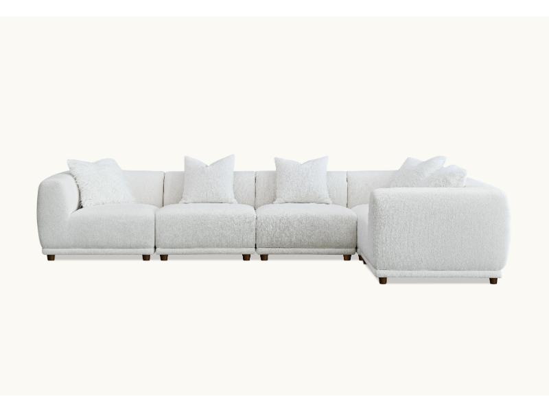 Aluxo Lottie Modular Corner Group in Polar Boucle – view 4