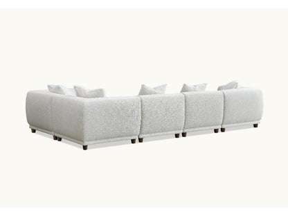 Aluxo Lottie Modular Corner Group in Polar Boucle – view 6