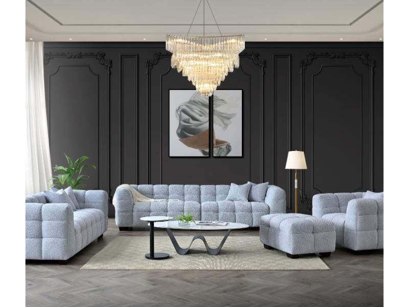 Tribeca Cloudy Grey 3 Seater