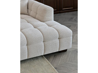 Aluxo Tribeca Right Hand Corner Group in Oatmeal Boucle Fabric – view 2