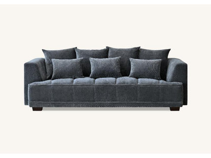 Gramercy 3 + 2 in Steel Velvet