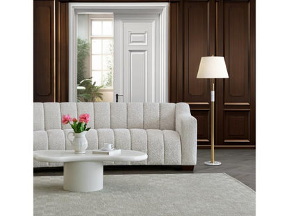 Astoria 3 Seater Sofa in Oatmeal Boucle Fabric – view 8