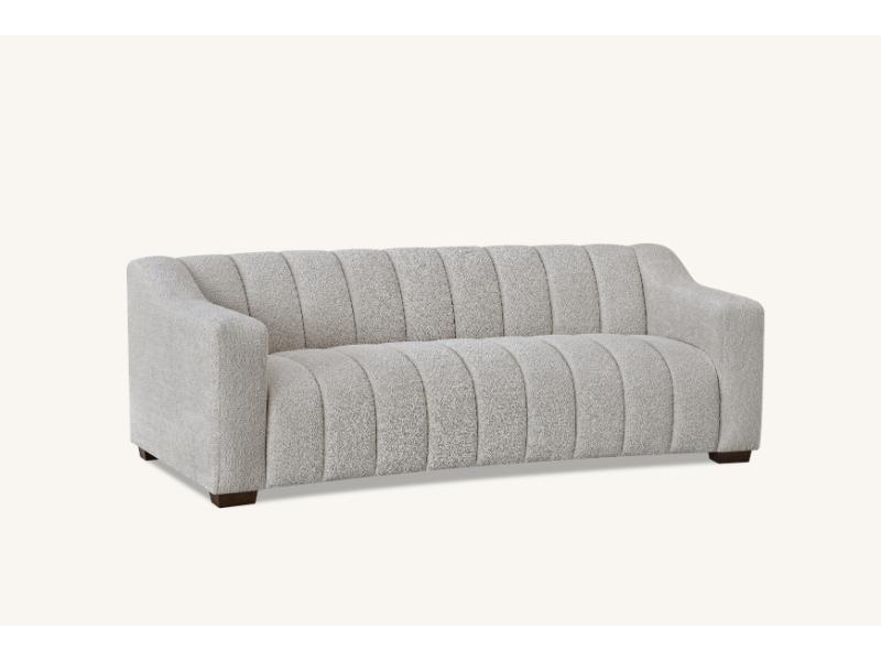 Astoria 3 Seater Sofa in Oatmeal Boucle Fabric – view 5