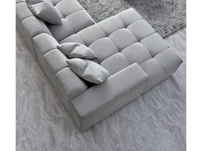 Leonard  in Cloudy Grey Boucle – view 8