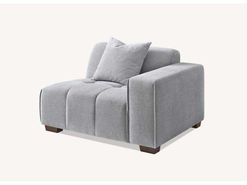 Leonard  in Cloudy Grey Boucle – view 2