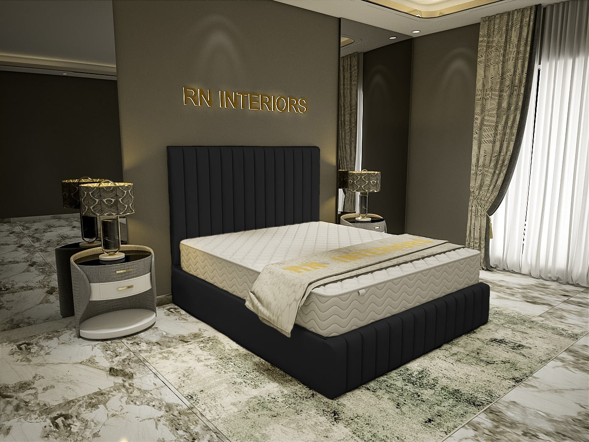 Small Double Bed Frame - Amelia Plush Velvet Bed Frame