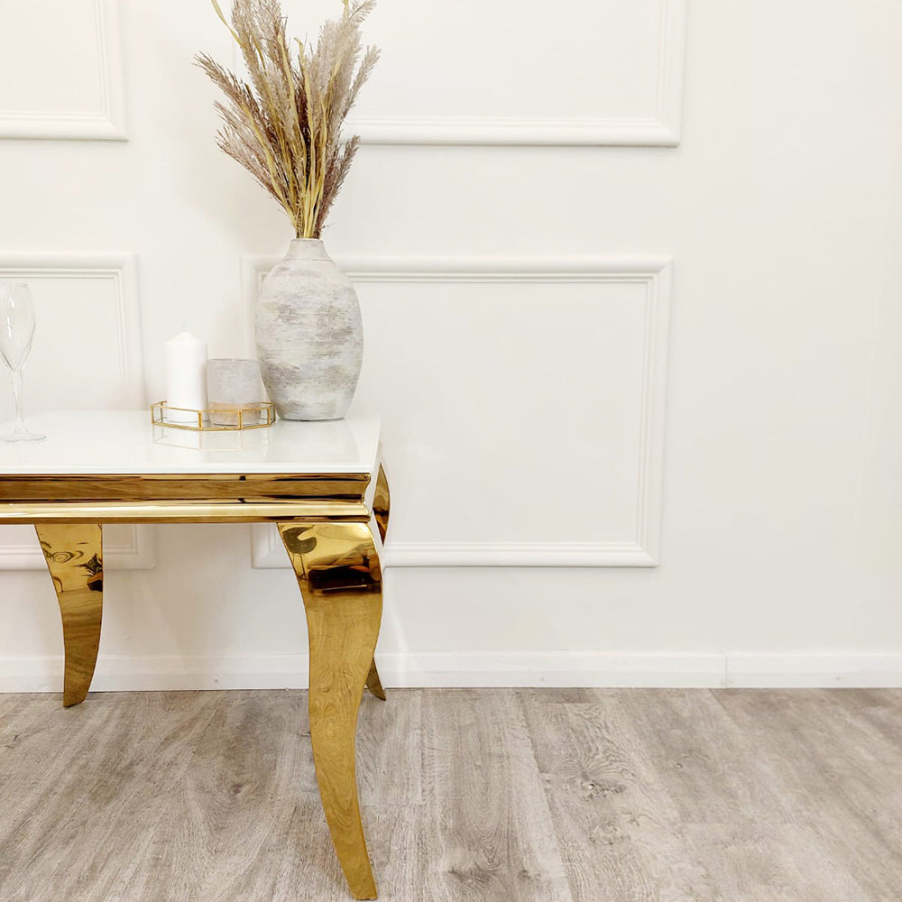Et Louis Gold Lamp Table