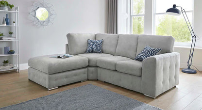 Galaxy Handmade Grey Fabric Sofas For Old People in Elegant Mosaic