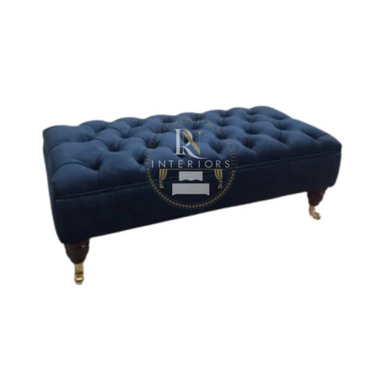 Victoria Upholstered Velvet Foot Stool