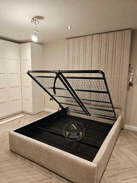 Full Panelled Headboard Bed Frame