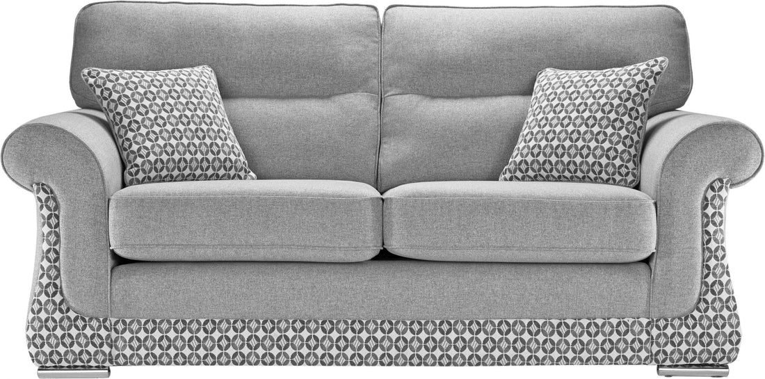 Galaxy Handmade Grey Fabric Sofas For Old People in Elegant Mosaic – view 5