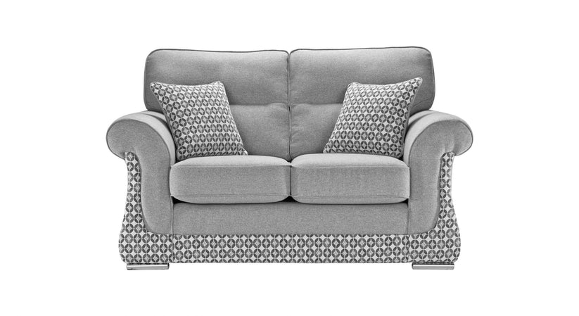 Galaxy Handmade Grey Fabric Sofas For Old People in Elegant Mosaic – view 6