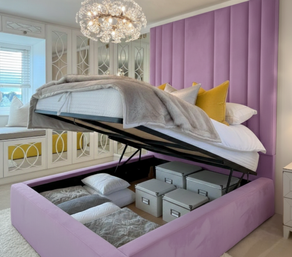 Selena High Base Ottoman Bed