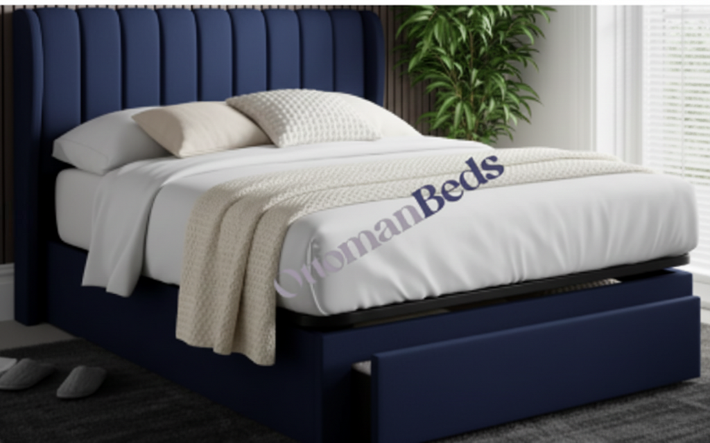 Fabio White Wooden Bookcase Storage Bed