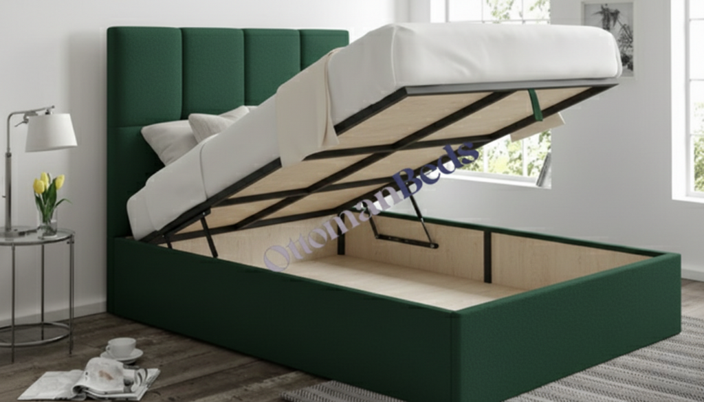 Turin Upholstered Ottoman Bed Frame Only