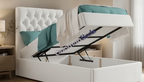Calviero Celeste Ottoman Bed