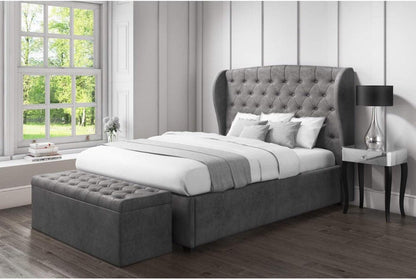 Serenity Crown Grey Double Bed Frame