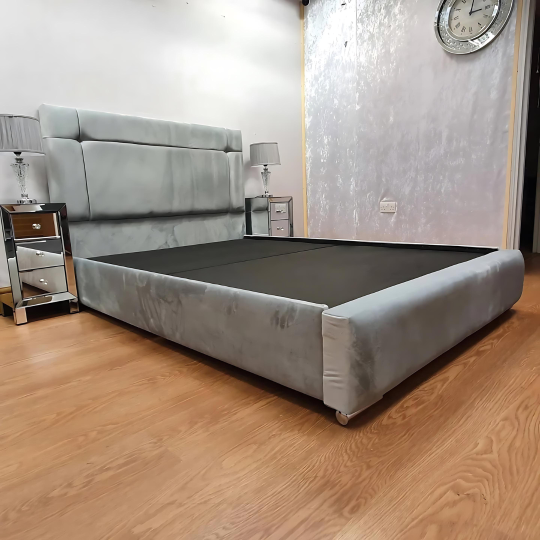 Brandy Grey Elite Haven - Plush Fabric - Beds Sale