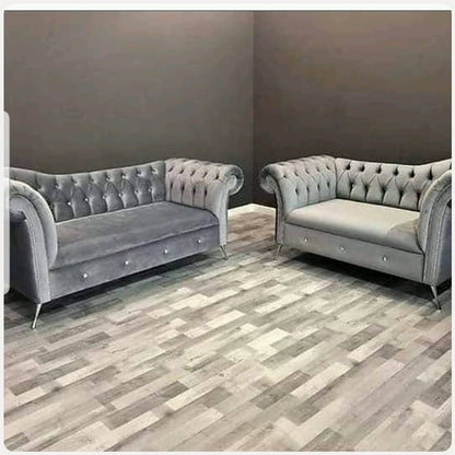 Lulu chesterfield sofa set 3 plus 2 seater