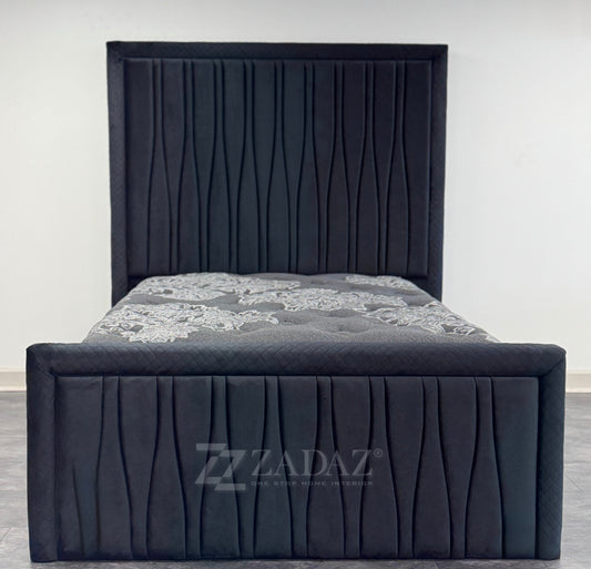 Midnight Wave Velvet Bed – view 2