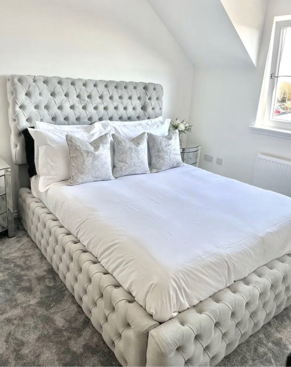 Grand Silver Ambassador Bed Frame