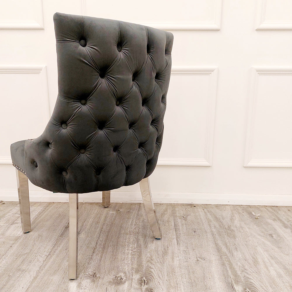 Kensington dining chair with deep button back