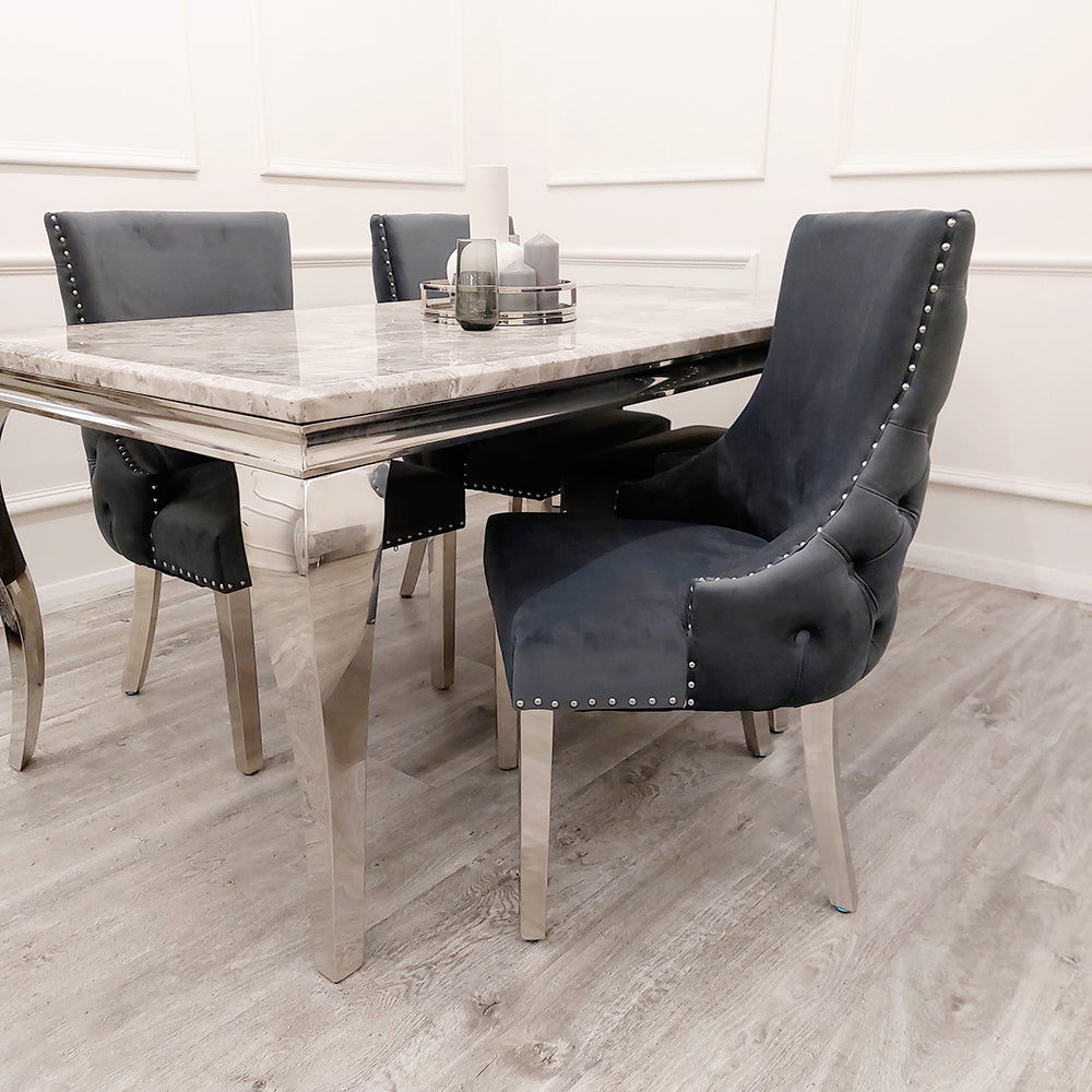 Kensington dining chair with deep button back