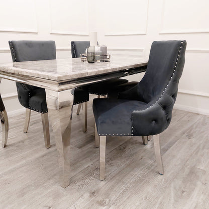Kensington dining chair with deep button back